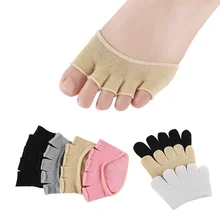 Мягкие носки с пятью пальцами гимнастические короткие носки с открытым носком танцевальный зал стельки для ухода за ногами обувь для защиты ног