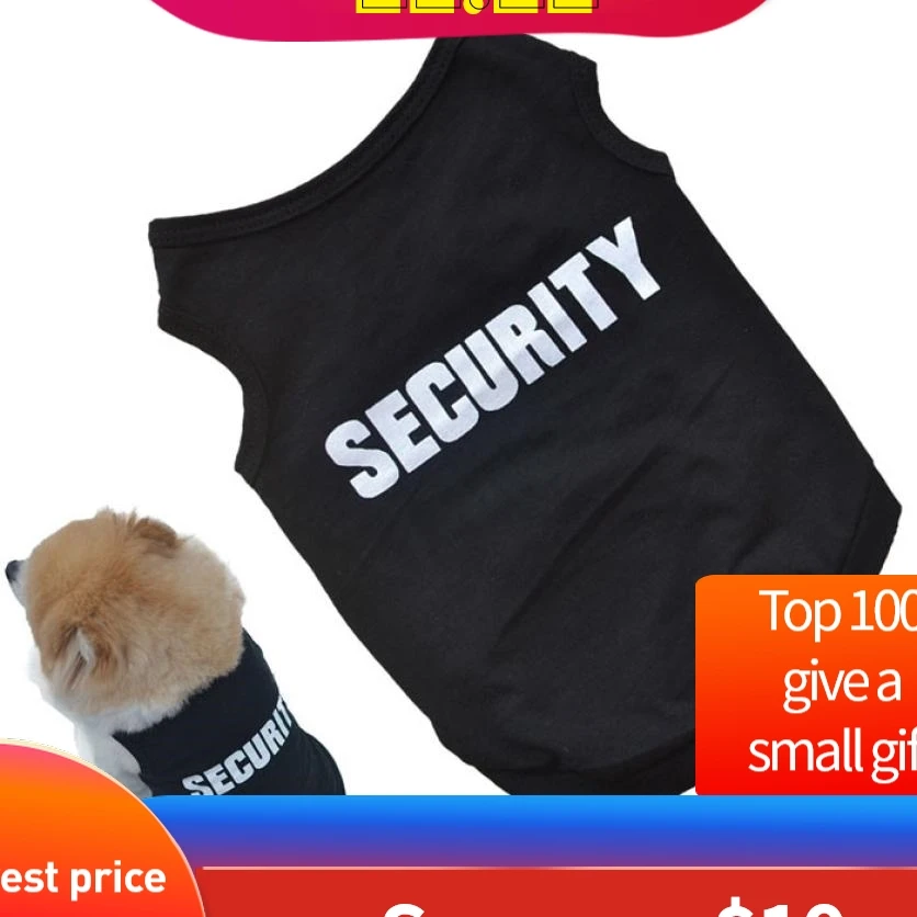 Новинка 2016 модная летняя Милая жилетка для собак хлопковая Футболка с принтом