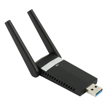 

Wireless Network Card USB 3.0 Adapter Dual Band USB WiFi Dongle 1200Mbps USB 3.0 Wireless LAN Adapters Network Cards With CD