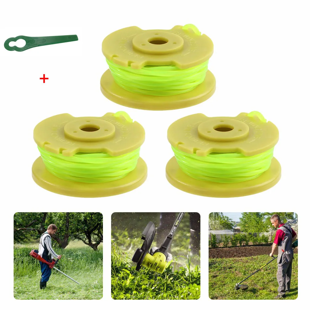 

6pcs Trimmer Rope Brush Cutter Strimmer Line For One AC80RL3 Replacement Spool Twisted Line 0.08inch 11ft Garden Trimmer Rope