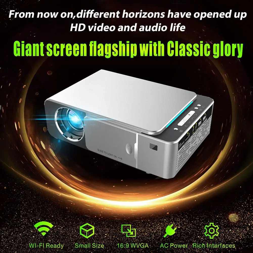 Мини Портативный светодиодный проектор 4K 1080P экран видео проектор с ИК USB Домашний кинотеатр с HDMI sd-картой порт для дома