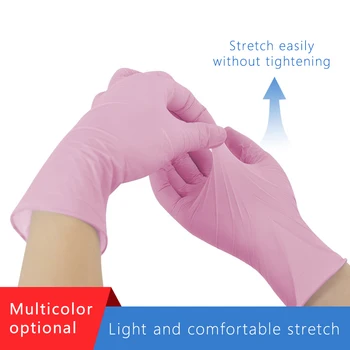 

100PCS Disposable Nitrile Gloves Universal Safety Protective Gloves Guantes Latex Dishwashing Kitchen Work Rubber Garden Home