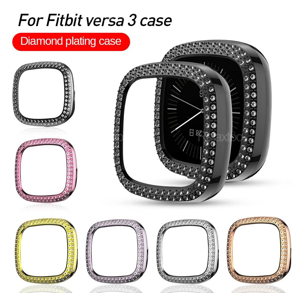 Защитный чехол с алмазным покрытием для Fitbit Versa 3 часов подходит bit Versa3 3D