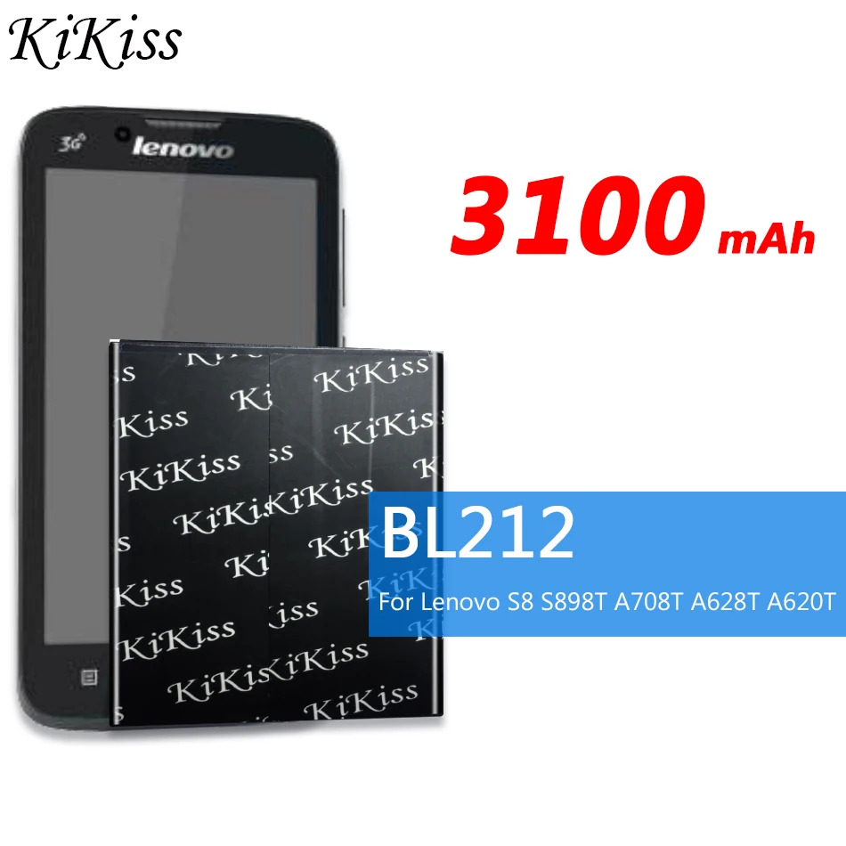 BL212 для lenovo S8 S898T A708T A628T A620T 3100 мАч аккумулятор большой емкости для сотового телефона