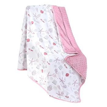 

Keep Warm Throw Blanket Wrap Washable Soft Double Layers Breathable For Kids Autumn Winter Baby Cotton Blend Cute Cartoon