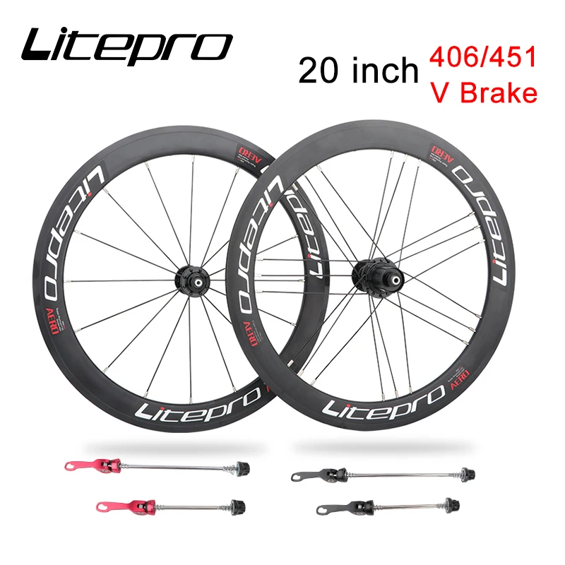Litepro 20 дюймов комплект велосипедных колес 8/9/10/10/11 скорость 4 подшипник с двойными