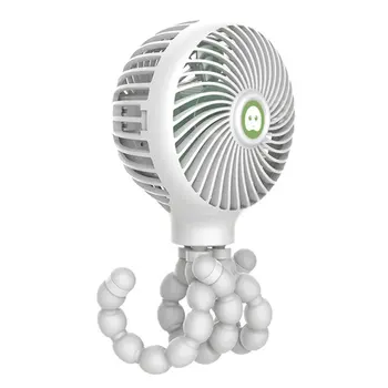 

Mini Portable fan Hanging Octopus Shape Stand Adjustable Handheld USB Charging Fan Cooler For Students