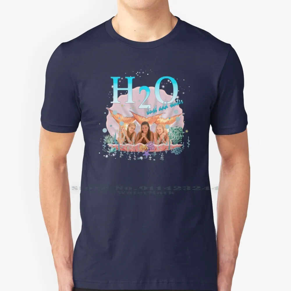 H2O T Shirt 100% Puro Cotone H20 Basta Aggiungere Sirena D'Acqua Indiana Cariba Heine Phebe Tonkin Mako Sirene Cleo Rikki Adress