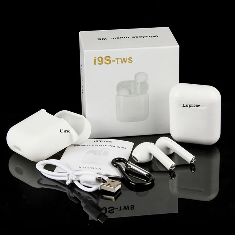 

i9s i11 Press Control tws Wireless Bluetooth Earphones 5.0 In-ear Waterproof Motion Headphone For Mobile Phone With Airpods Case