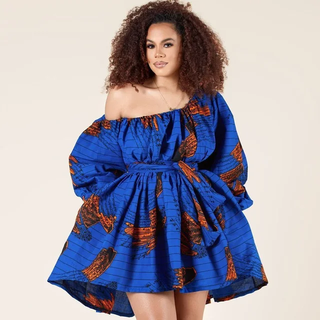Ibe Sexy Off Shoulder African Dress