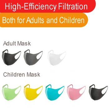 

3PCS Reusable Face Masks Anti Dust Masks Children Breathable Earloops Face Mouth Cover Face Regular Mask