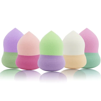 

5pcs Makeup Sponge Blender Beauty Foundation Blending Sponge Egg Makeup Blender Calabash Shape Makeup Powder Puffs Random Colors