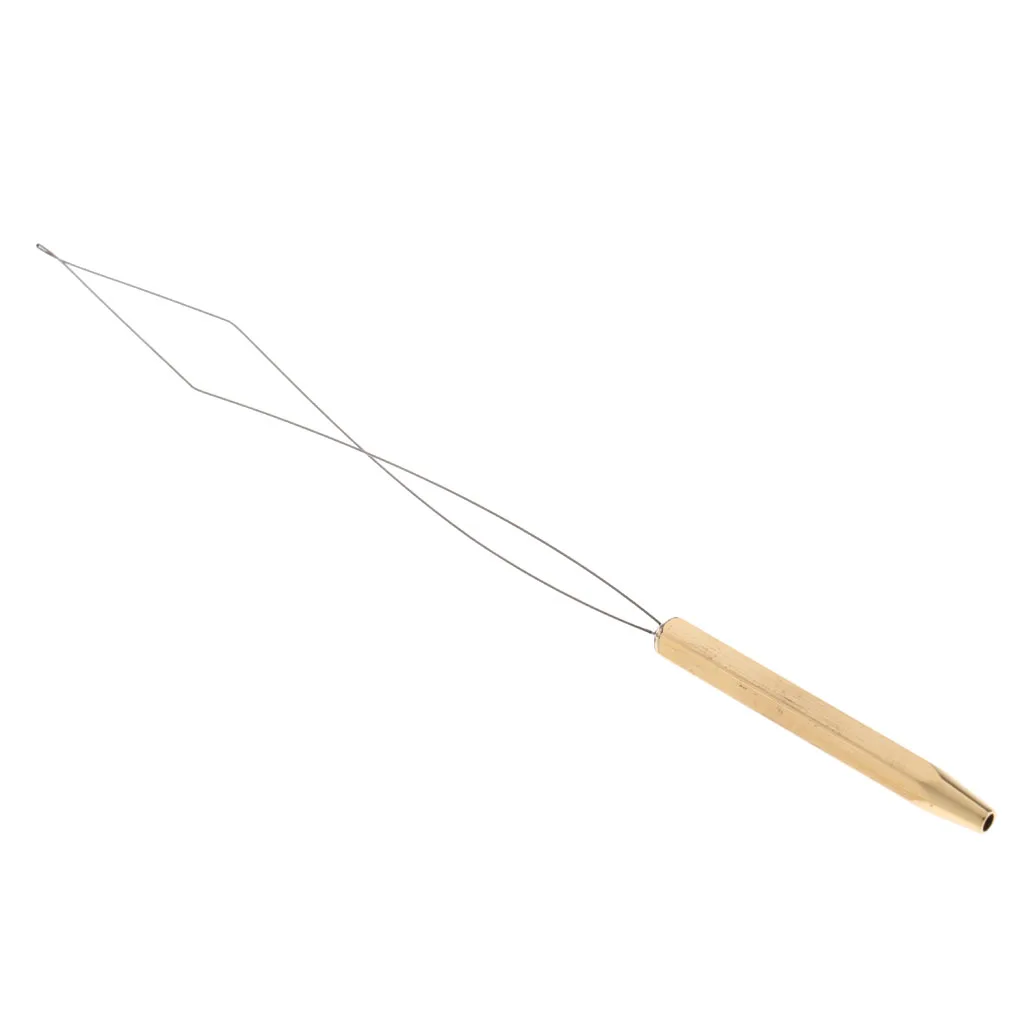 Fly Tying Bobbin Threader 5.5inch with Half Hitch Tool for Flies Lure Bait Making DIY