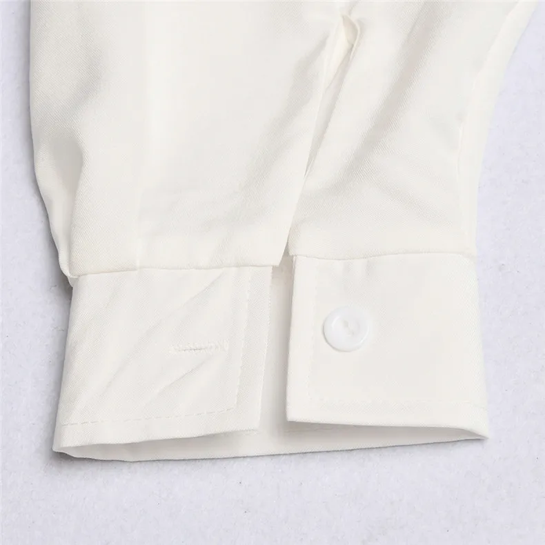 Forefair, Сексуальное мини платье-рубашка большого размера, белое, v-образный вырез, рукав-фонарик, туника, тонкое осеннее платье с длинным рукавом для женщин