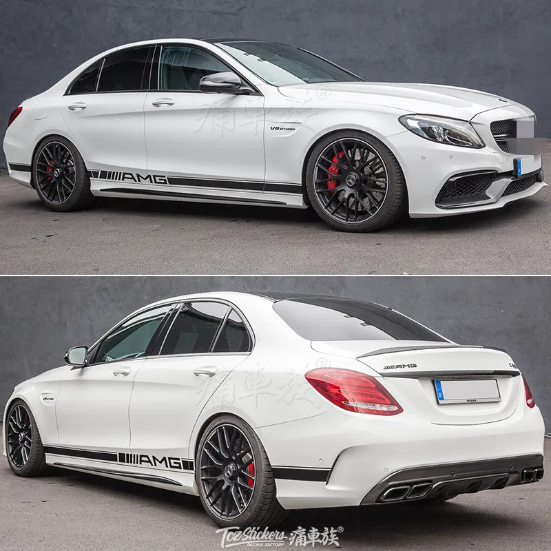 

Стикер для автомобиля C63 C260 C180L E260 E300, наружное украшение с обеих сторон декоративной ленты, растягивающийся цветок, модификация