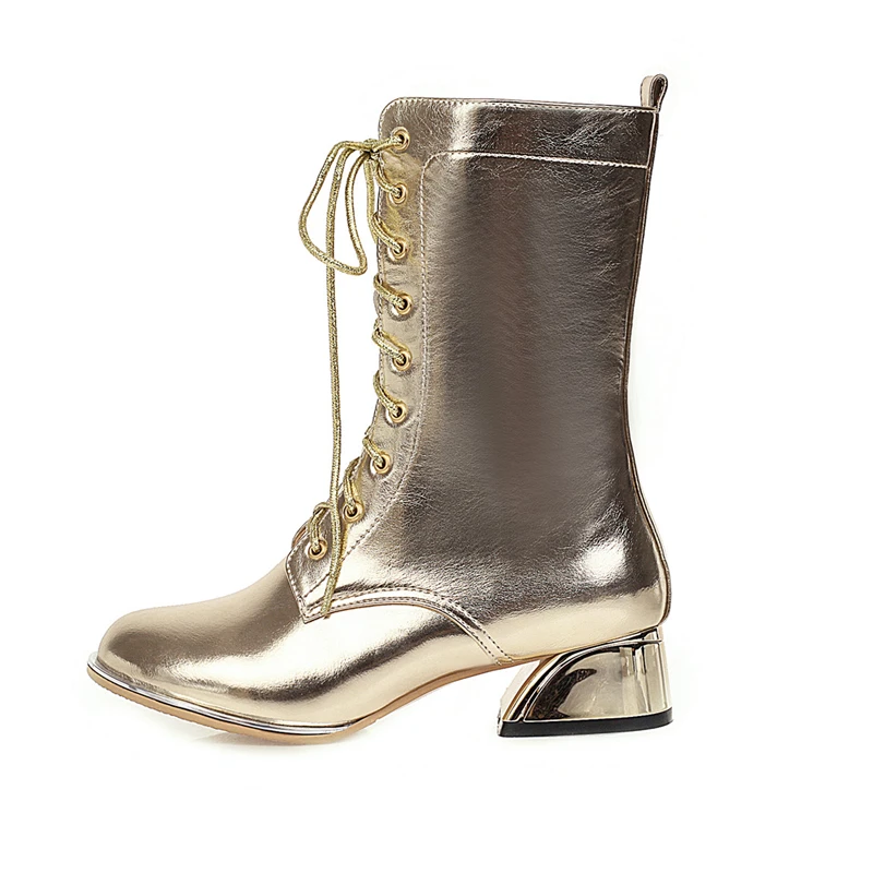womens gold ankle boots