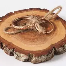 Газон Свадебная вечеринка украшения для годовщины помолвки подносителя колец футляр для колец изготовленный на заказ в деревенском стиле с цветами и Стиль кольцо подушку подарки влюбленным