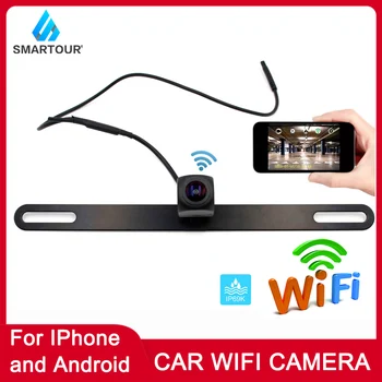 

Universal License Plate wifi Rearview camera HD Waterproof Auto Car Reverse Backup Parking Rear view Camera Night Vision
