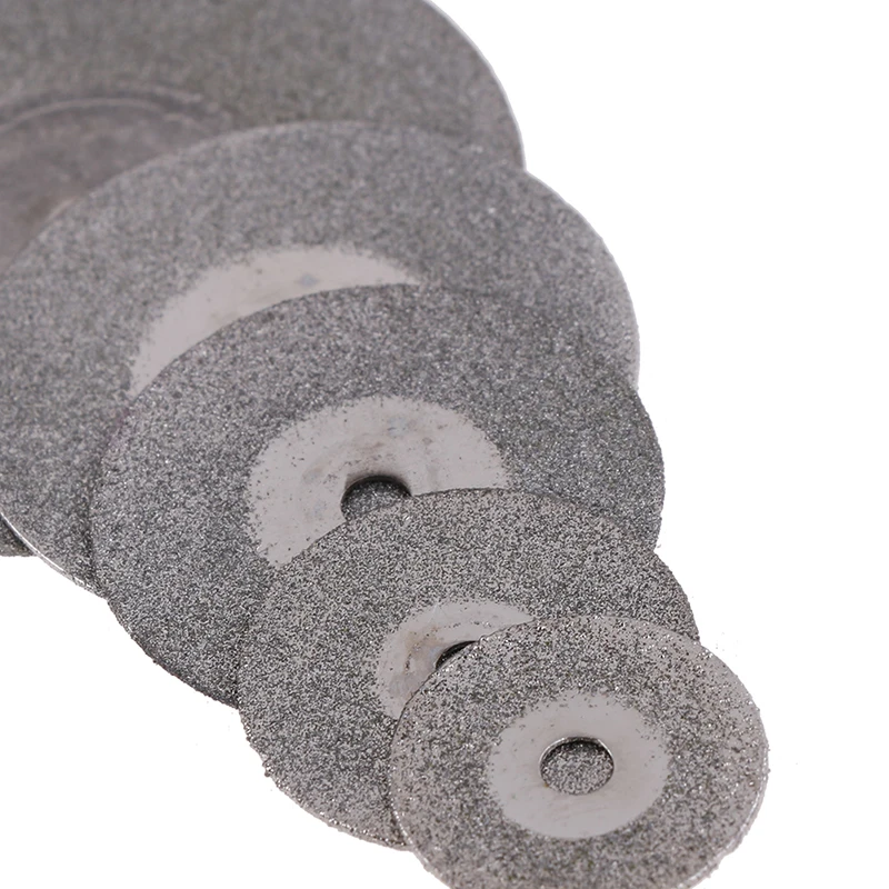 5pcs Teeth Whitening Thin Ultra-thin Double Sided Sand Diamond Cutting Disc With Mandrel For Separating Polish Ceramic