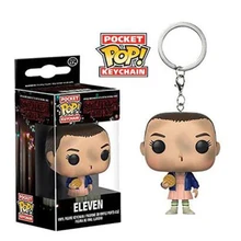 Funko Pop странные вещи Eleven фигурки Детские игрушки брелок Funko Pop странные вещи Eleven фигурки Детские игрушки брелок