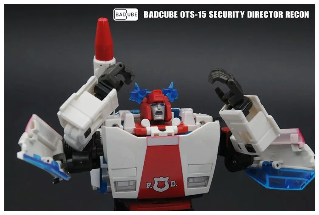 Трансформационная игрушка BadCube OTS-15 безопасности Directo Recon G1 Redalert прибытие