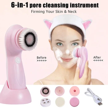 

Electric Facial Cleansing Brush Cleaning Machine Beauty Device Skin Care Pore Cleaner MH88