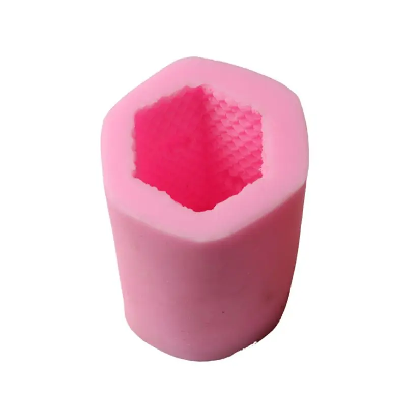 3D пряжа мяч силиконовые Арома свечи Плесень мыло гипсовая глина выпечка торта DIY C63B - Цвет: Honeycomb