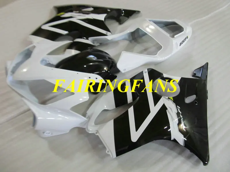 Инжекторный комплект для HONDA CBR600F4I 01 02 03 CBR600 F4i 600F4I 2001 2002 2003 черно белые Обтекатели Кузов+ подарки HV23
