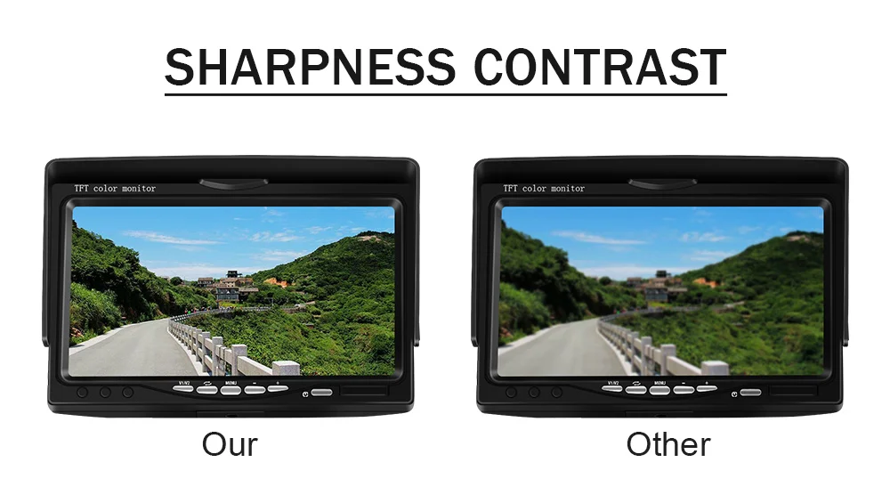 High Definition Wireless Truck DVR Car Monitor 7 CMOS IR Night Vision Reverse Backup Recorder Wifi Camera Parking System