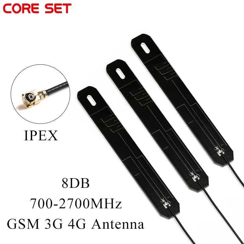 3 шт. 700-2700 МГц GSM 3G 4G двухдиапазонная антенна 8DBI IPEX интерфейс внутренняя печатная