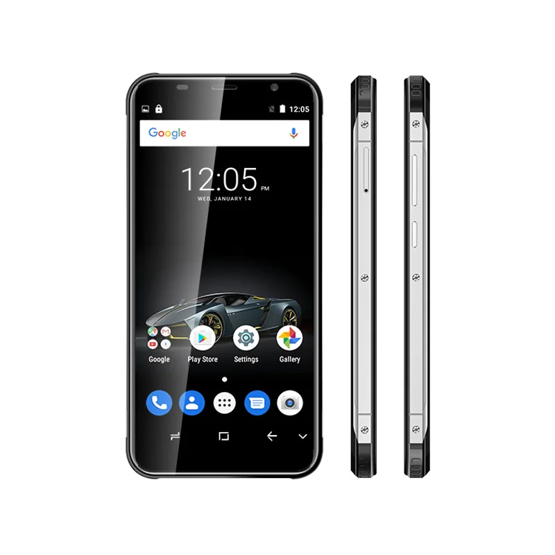 Мобильный телефон UNIWA X5 в усиленном стиле 3G 5 дюймовый экран MT6580M четырёхъядерный