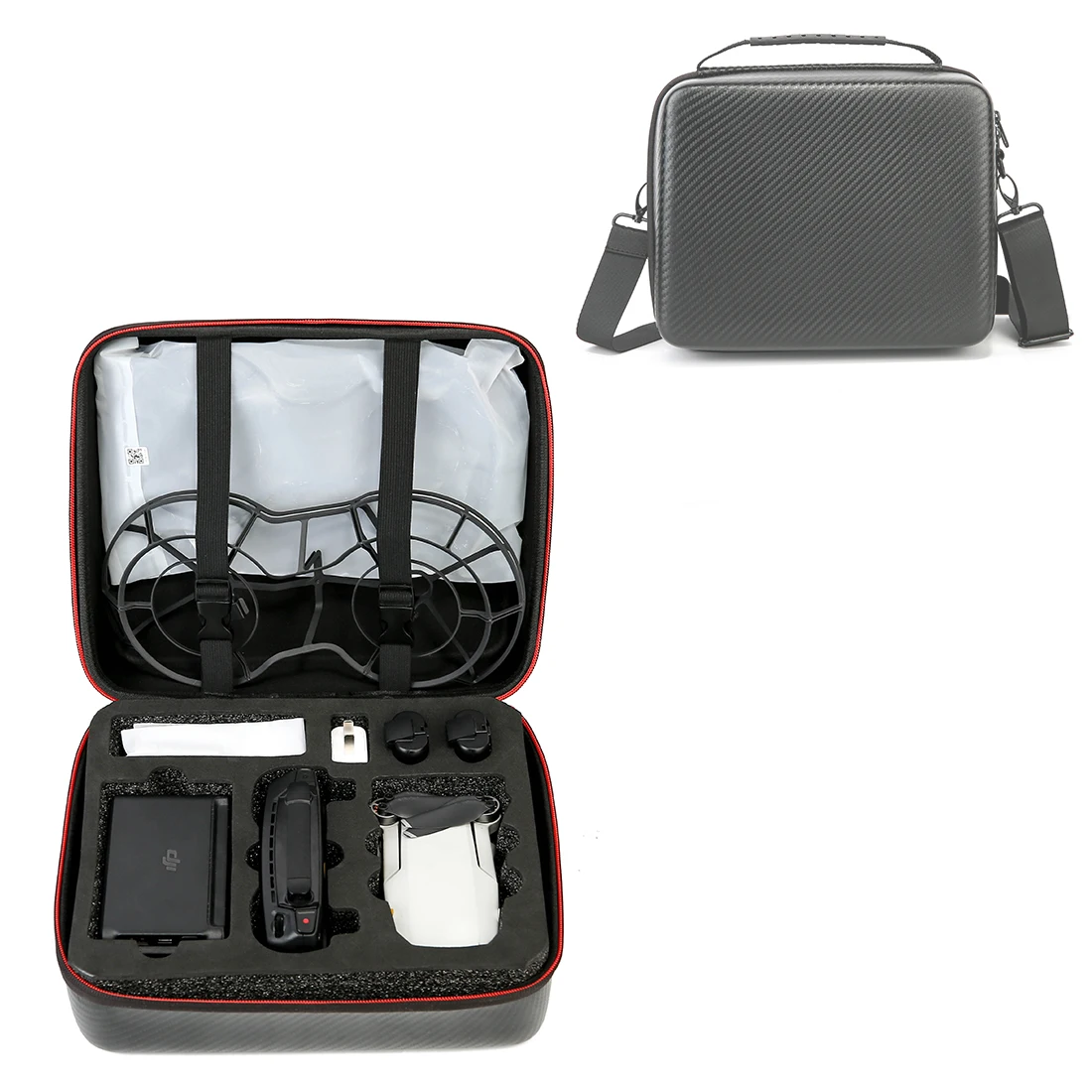 Mega Discount UVW HOBBYINRC PU/ Nylon Portable Waterproof Carrying Case Single-shoulder Bag for DJI Mavic Mini Drone 
