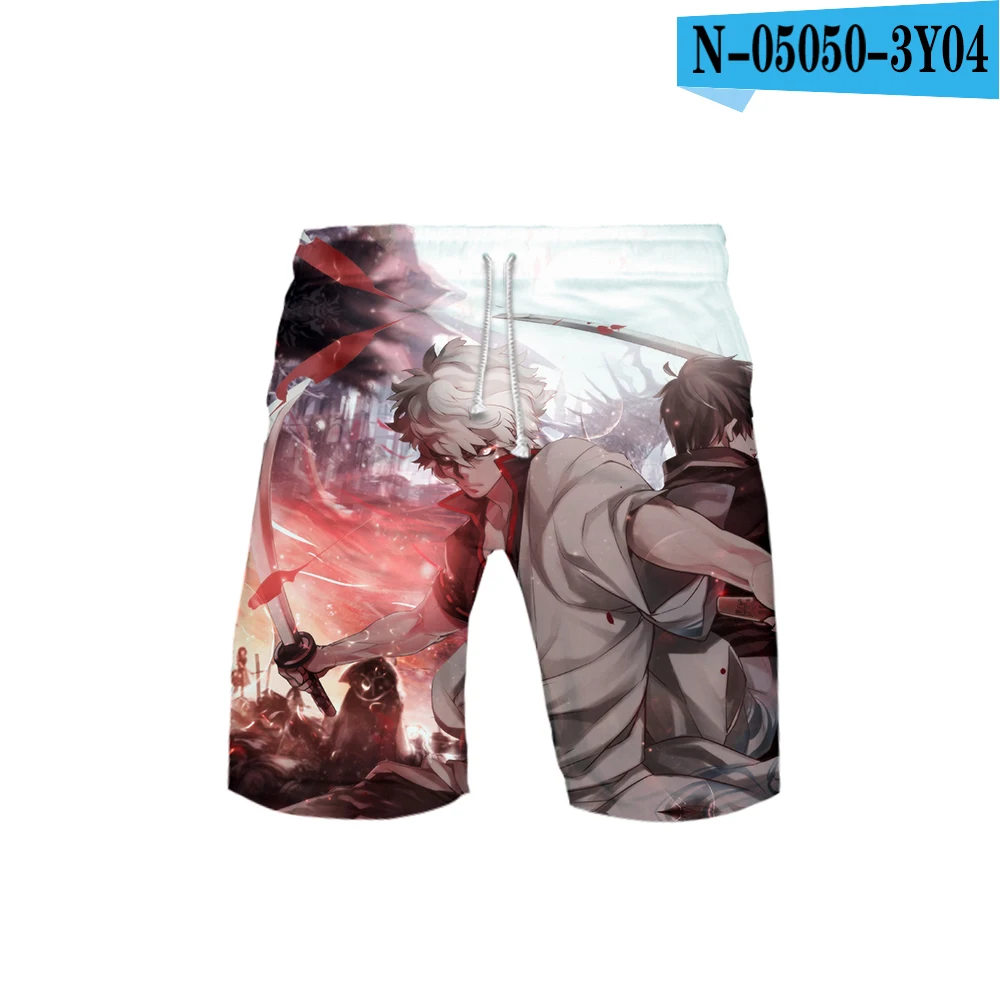Новые пляжные шорты с 3D принтом Gintama Мужская модная уличная одежда шорты Горячая Распродажа Harajuku модная летняя одежда - Цвет: 7