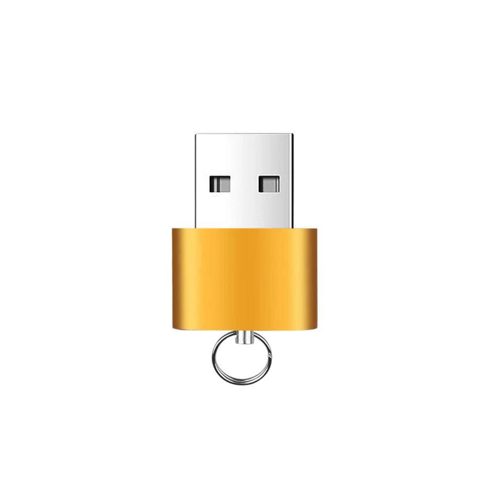 Золотой Высокоскоростной USB 2,0 интерфейс считыватель карт памяти для Micro SD TF T-Flash адаптер легкий портативный мини кардридер памяти - Цвет: Золотой