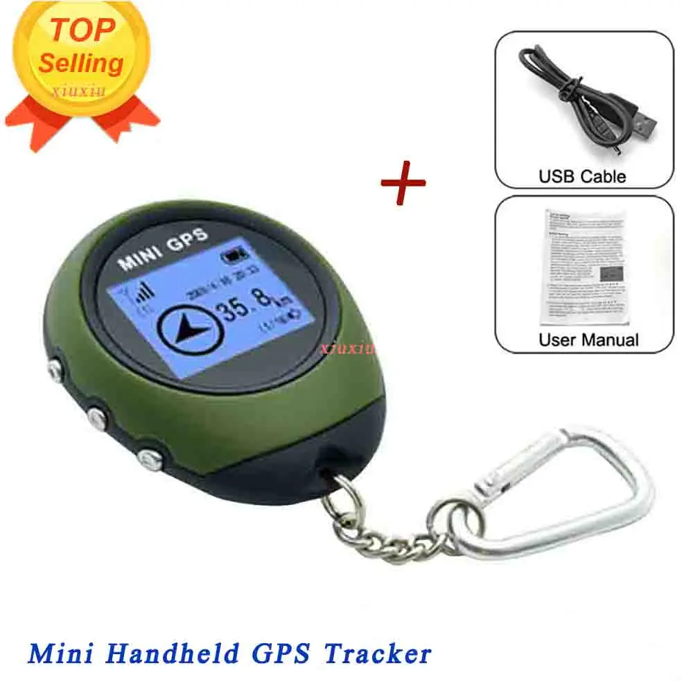 

PG03 Keychain Handheld Mini GPS Tracker Purse Tracker Navigator USB Charging Outdoor Sports Climbing Long Trip Tourist GPS Nav