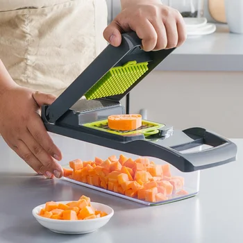 

Multifunctional Vegetable Fruit Slicer Grater Cutter Peeler Potato Carrot Peeler Grater Drain Basket Kitchen Tool