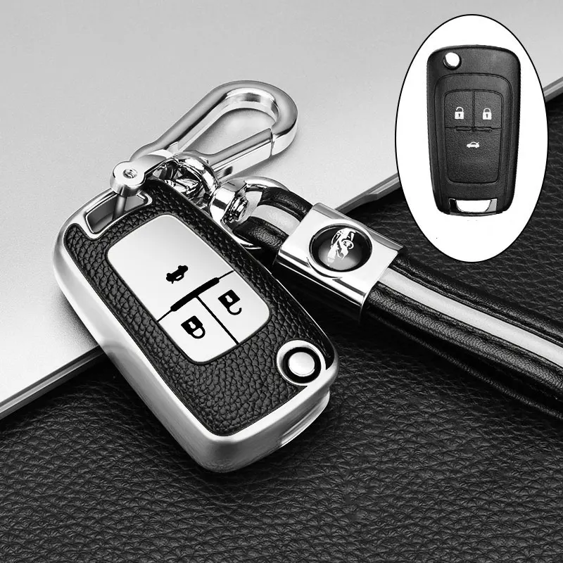 Zeratul Auto Leather TPU Car Key Cover Case Keychain for Opel Astra Corsa Meriva Zafira Antara J For Chevrolet Cruze Aveo Trax key case,key case cover,car key chain