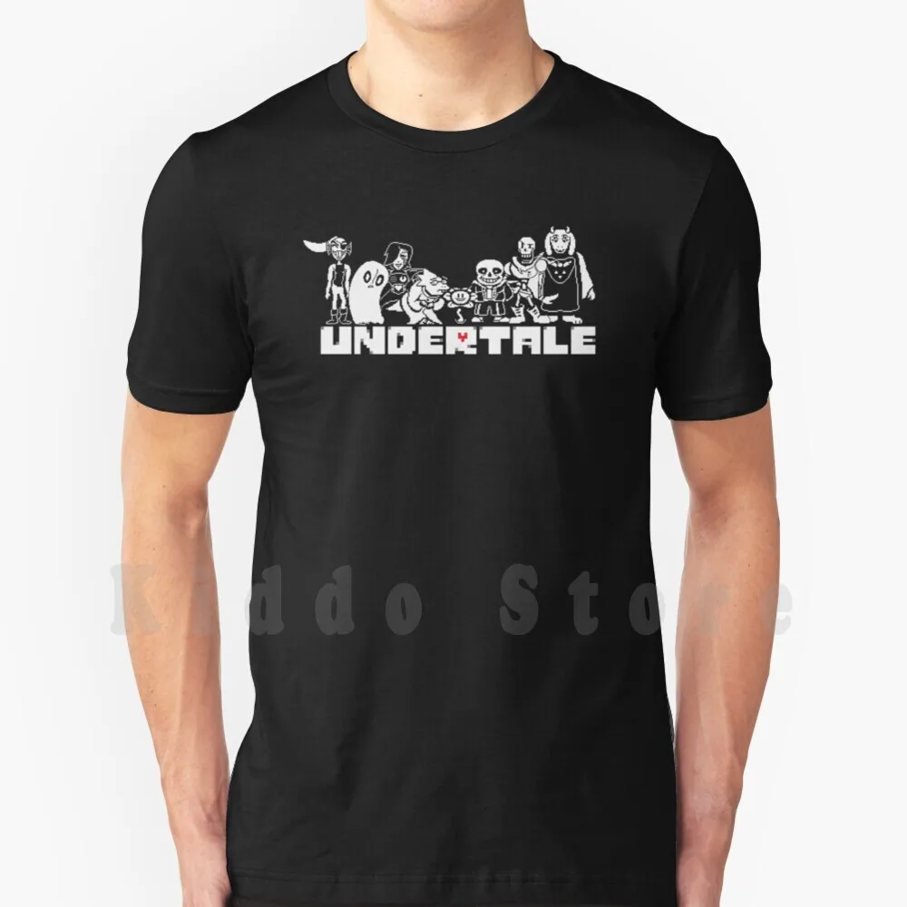 Undertale-весь бандо здесь! Футболка с принтом для Для мужчин хлопок новая крутая