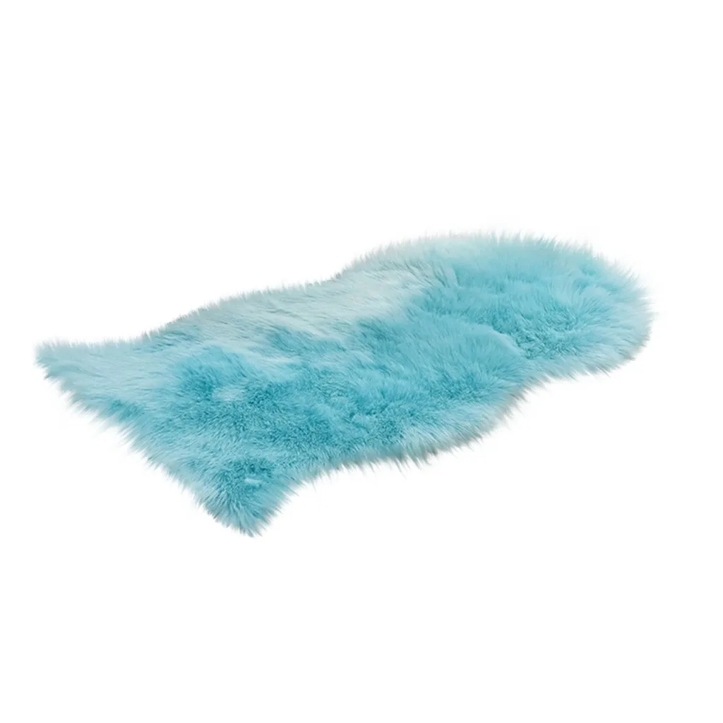 Пушистый Ковер, ассиметричный нескользящий ковер для спальни, гостиной, дома, офиса, мягкий ковер из искусственного меха, alfombras Dormitorio