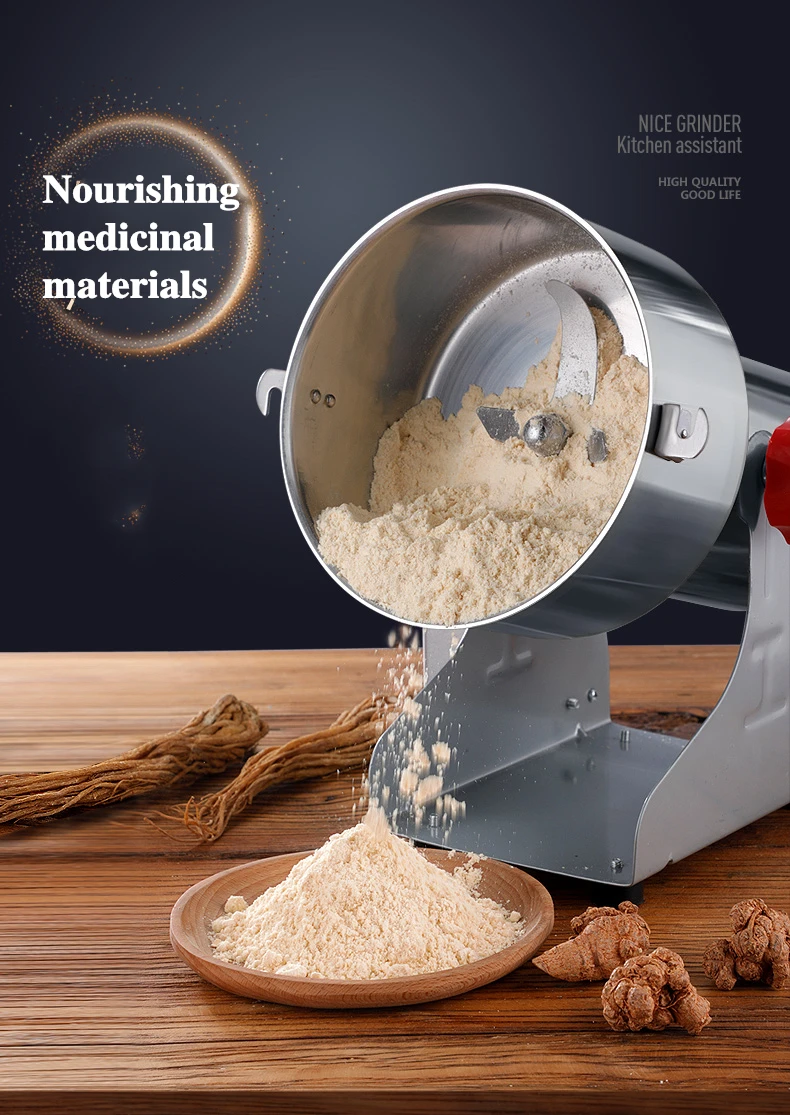 

SUSWEETLIFE Chinese herbal medicine smash machine, household small steel mill, five grain dry mill and powder breaker 220V