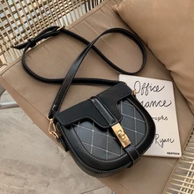 Ретро маленькая черная маленькая сумка женская новая Корейская версия сумка через плечо иностранный стиль модная седельная сумка