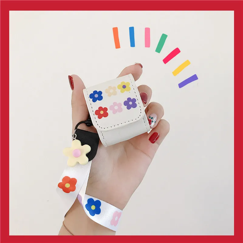 

Cases For Airport 1 2 Leather cover With Elegant flower and hand rope For Airport 1 2 As lovely Gift Portable Anti-fall Cover