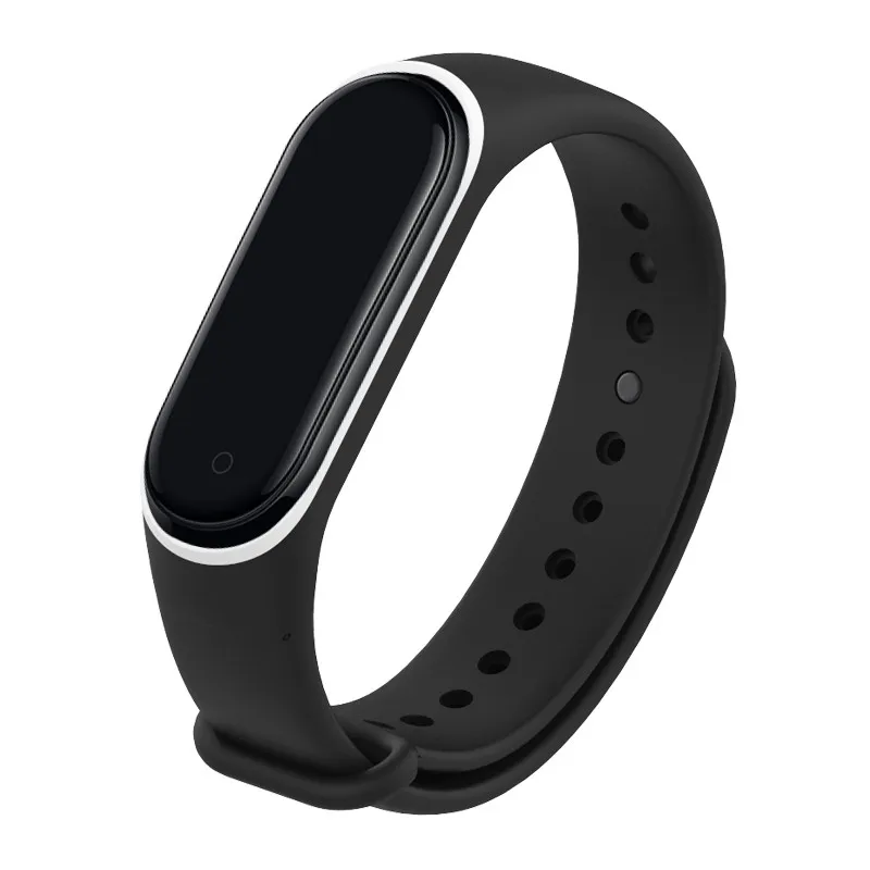 Силиконовый ремешок для Xiaomi Mi Band 4 3 сменные двухцветные ремешки браслета
