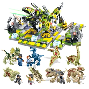 

JX90069 Collect 8-Machinery Dinosaur World Small Particles Building Blocks Toy