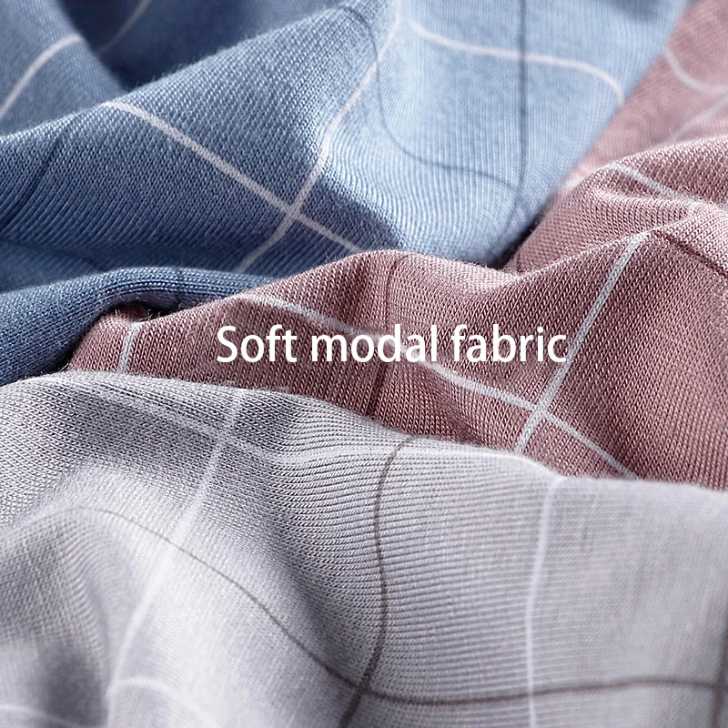 3pcs/lot Men Boxers Underwear High Quality Modal Fabric Ice feeling Sexy Comfortable Striped Panties Athletic Briefs Wholesale