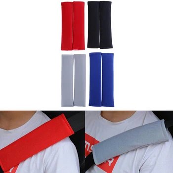 

2pcs car-styling pad on the seat belt cover seat belts pillow Auto Child cotton Safety belt for cars Shoulder Protection