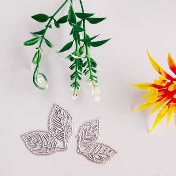 

Two leaves gift new clipboard sheet metal press stamp and business card printing mold DIY