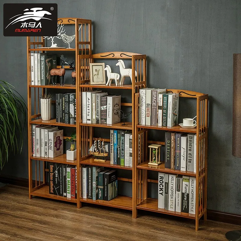 15% книжная полка из массива дерева элегантная витрина стоячие полки для гостиной