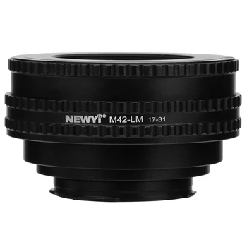 

NEWYI Aluminium Alloy M42-LM 17-31mm Focusing Tube Adapter Ring for M42 Mount Lens to Fit for LM Mount Camera