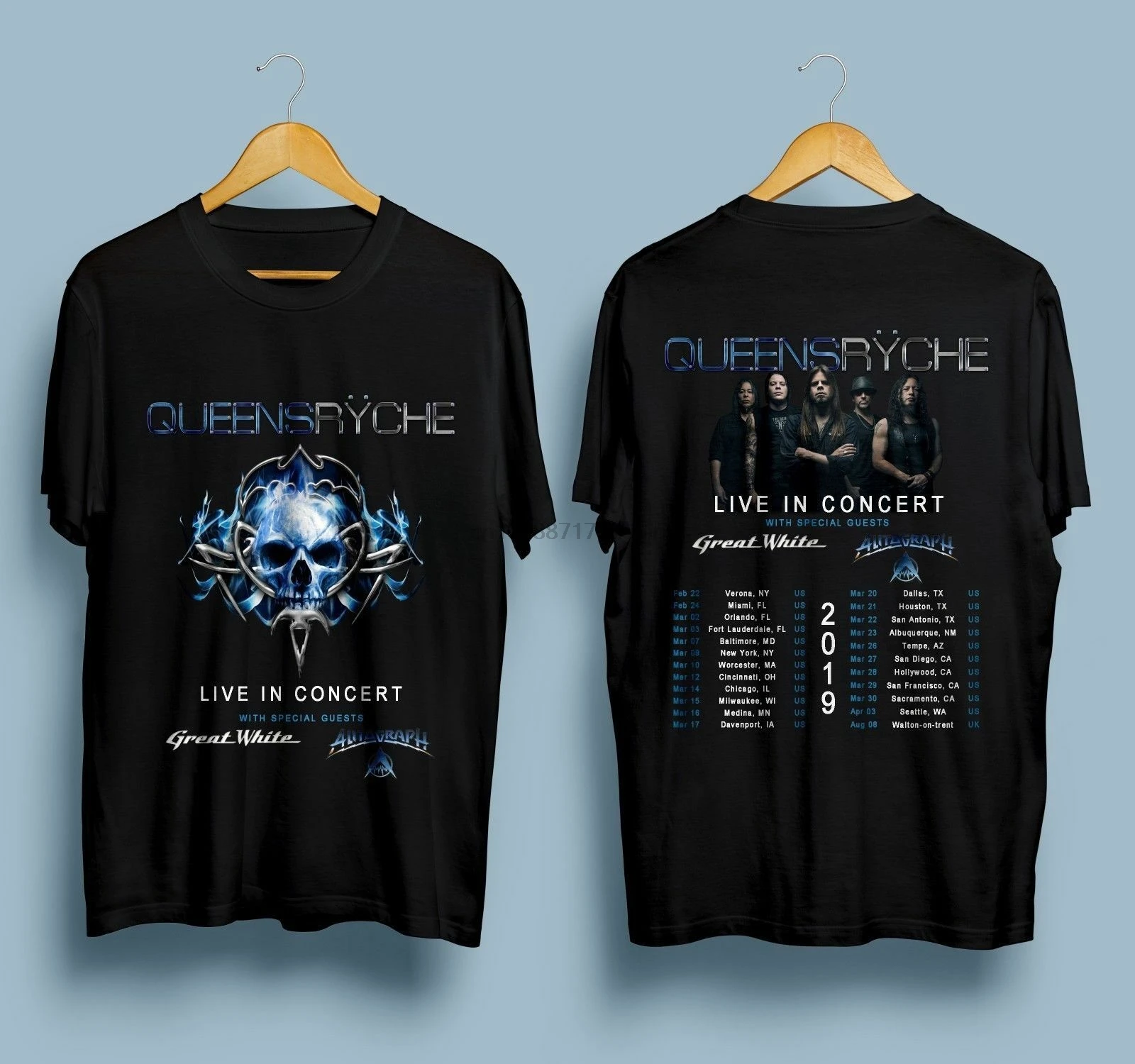 

New Queensryche Live In Concert Tour 2019 T-SHIRT S-5XL